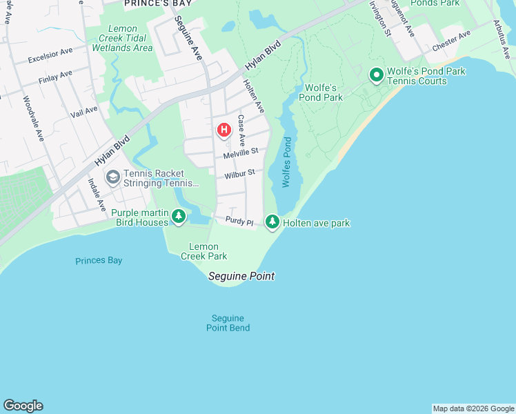 map of restaurants, bars, coffee shops, grocery stores, and more near 25 Van Wyck Avenue in Staten Island