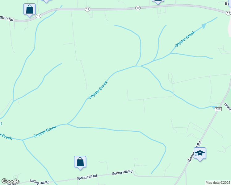 map of restaurants, bars, coffee shops, grocery stores, and more near 155 Spring Hill Road in Frenchtown