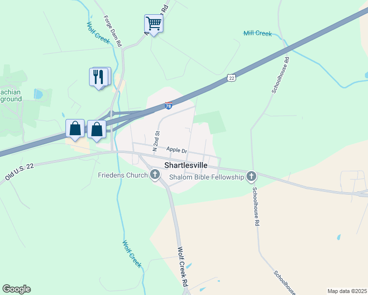 map of restaurants, bars, coffee shops, grocery stores, and more near 27 4th Street in Douglassville