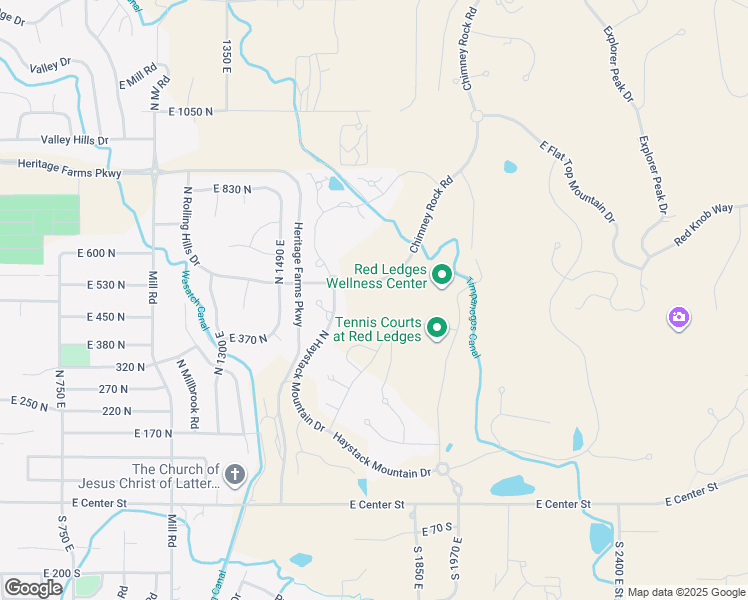 map of restaurants, bars, coffee shops, grocery stores, and more near 658 Chimney Rock Road in Heber City