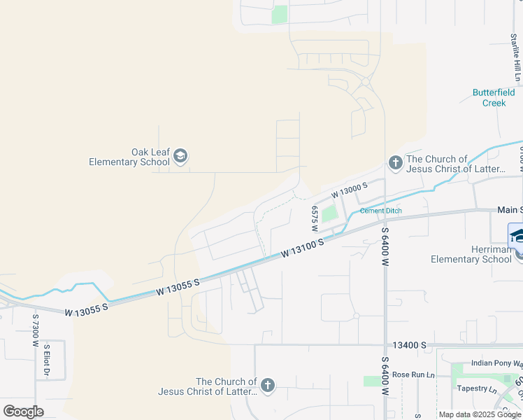map of restaurants, bars, coffee shops, grocery stores, and more near 13099 Twisted Oaks Drive in Riverton