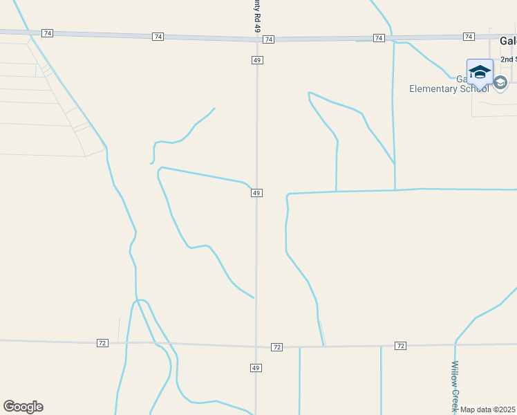 map of restaurants, bars, coffee shops, grocery stores, and more near 35484 County Road 49 in Eaton