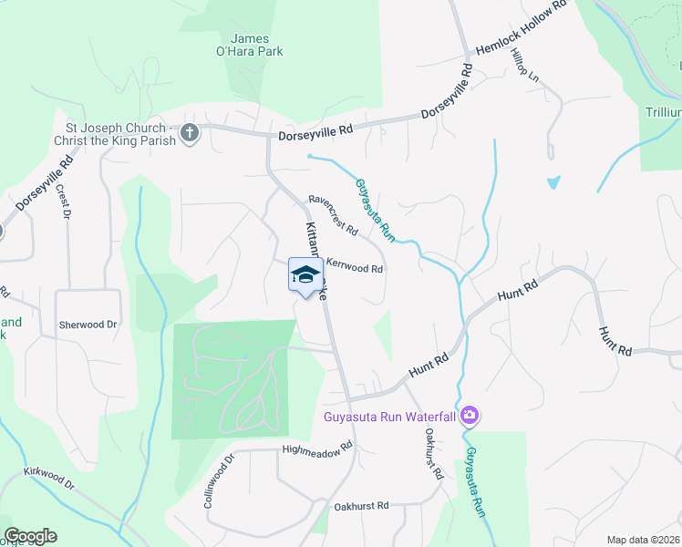 map of restaurants, bars, coffee shops, grocery stores, and more near 640 Ravencrest Road in Pittsburgh