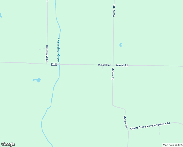 map of restaurants, bars, coffee shops, grocery stores, and more near 4426 County Highway 115 in Mount Gilead
