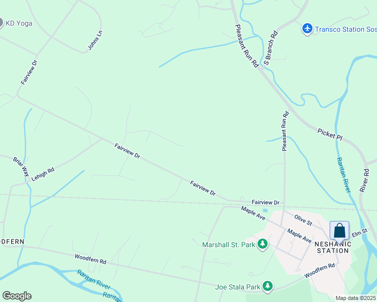 map of restaurants, bars, coffee shops, grocery stores, and more near 12 Gordon Place in Branchburg