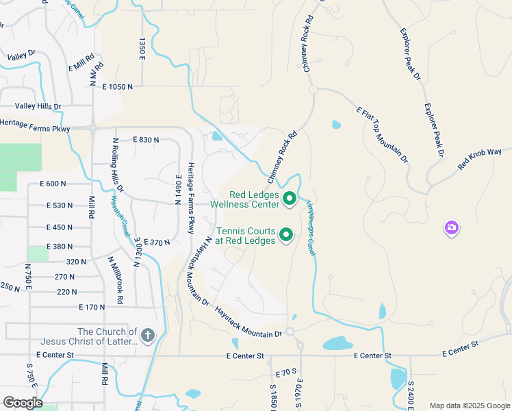 map of restaurants, bars, coffee shops, grocery stores, and more near 25 North Main Street in Heber City