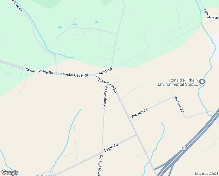map of restaurants, bars, coffee shops, grocery stores, and more near 461 Crystal Cave Road in Kutztown