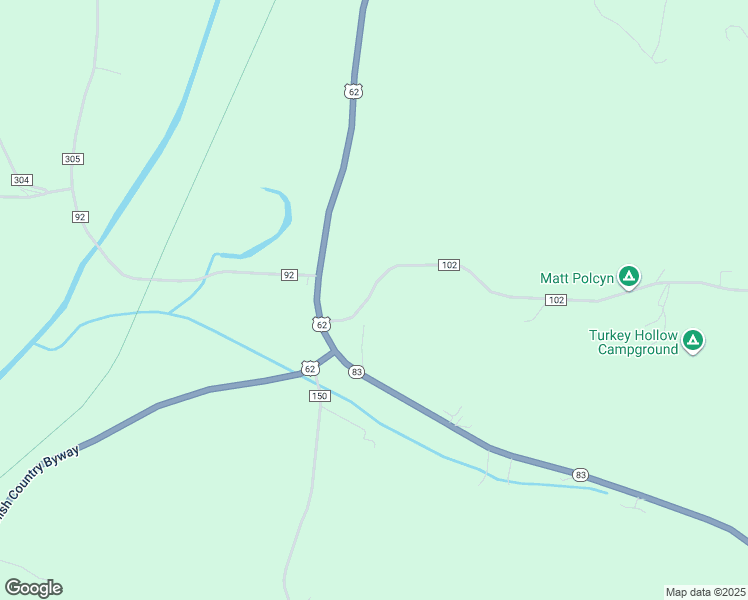 map of restaurants, bars, coffee shops, grocery stores, and more near 8252 Ohio 83 in Millersburg