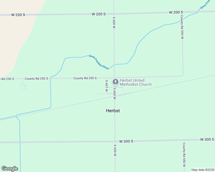 map of restaurants, bars, coffee shops, grocery stores, and more near 6052 West 258 South in Marion