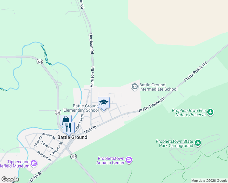 map of restaurants, bars, coffee shops, grocery stores, and more near 141 Tomahawk Lane in Battle Ground