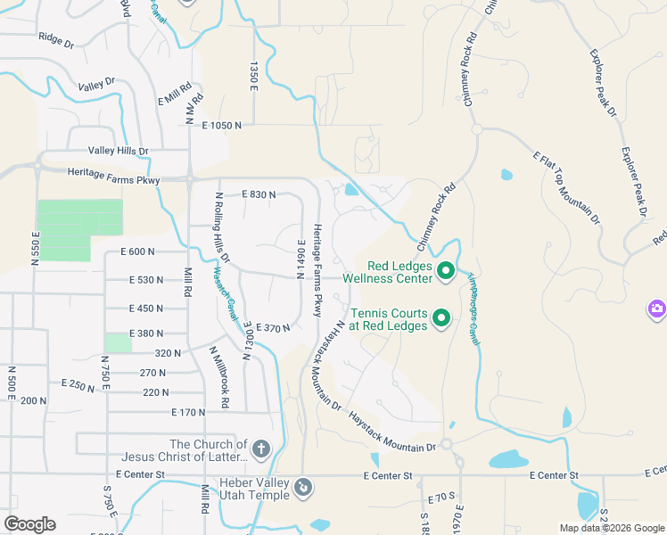 map of restaurants, bars, coffee shops, grocery stores, and more near 618 North Haystack Mountain Drive in Heber City