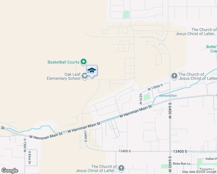 map of restaurants, bars, coffee shops, grocery stores, and more near 13022 South Broad Stem Circle in Herriman