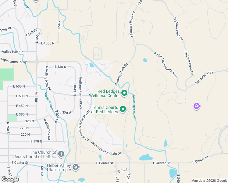 map of restaurants, bars, coffee shops, grocery stores, and more near 706 Chimney Rock Road in Heber City