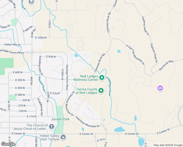 map of restaurants, bars, coffee shops, grocery stores, and more near 707 Chimney Rock Road in Heber City