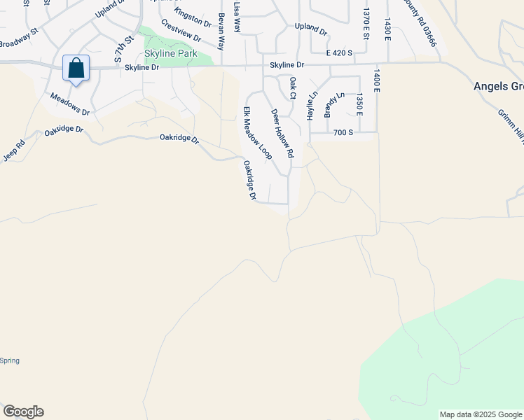 map of restaurants, bars, coffee shops, grocery stores, and more near 714 Oakridge Drive in Tooele
