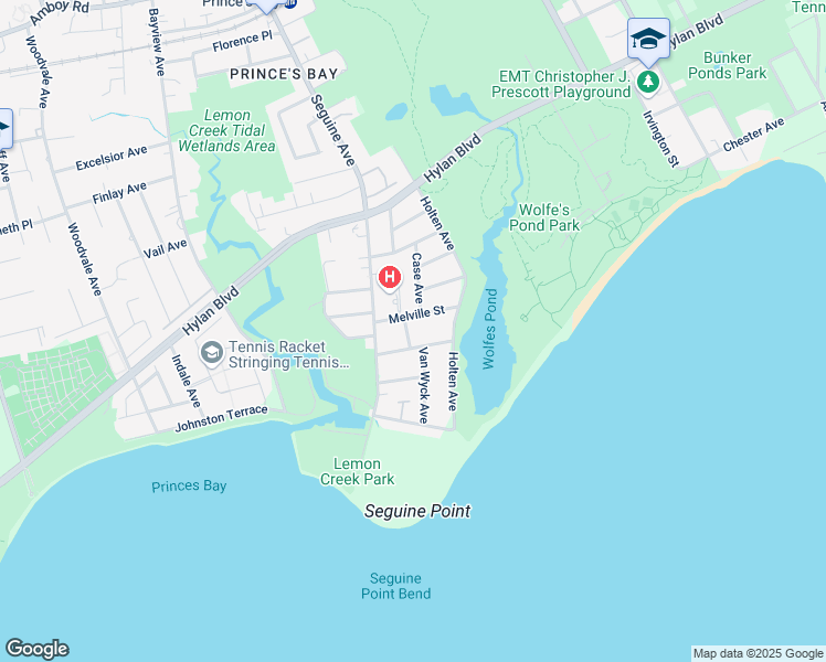 map of restaurants, bars, coffee shops, grocery stores, and more near 18 Wilbur Street in Staten Island