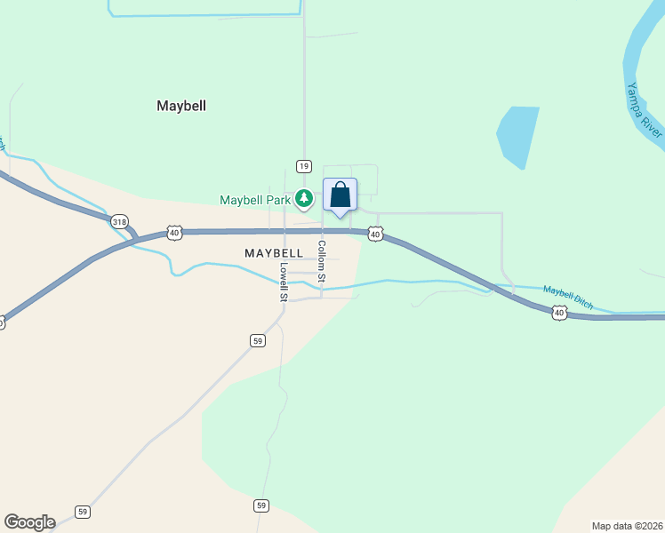 map of restaurants, bars, coffee shops, grocery stores, and more near Collom St in Moffat