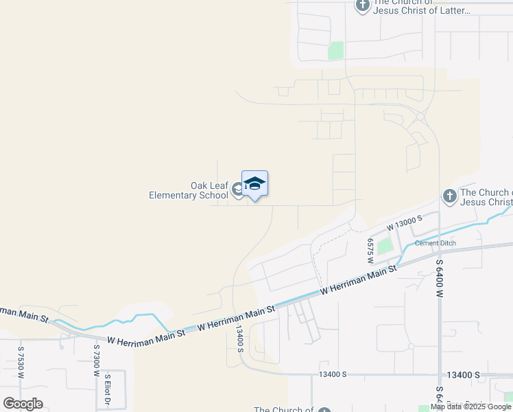 map of restaurants, bars, coffee shops, grocery stores, and more near 6129 West Silver Sky Drive in Herriman