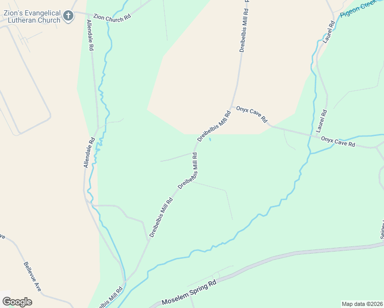 map of restaurants, bars, coffee shops, grocery stores, and more near 537 Dreibelbis Mill Road in Shoemakersville