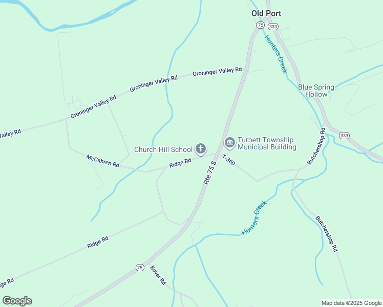map of restaurants, bars, coffee shops, grocery stores, and more near 1197 Ridge Road in Port Royal