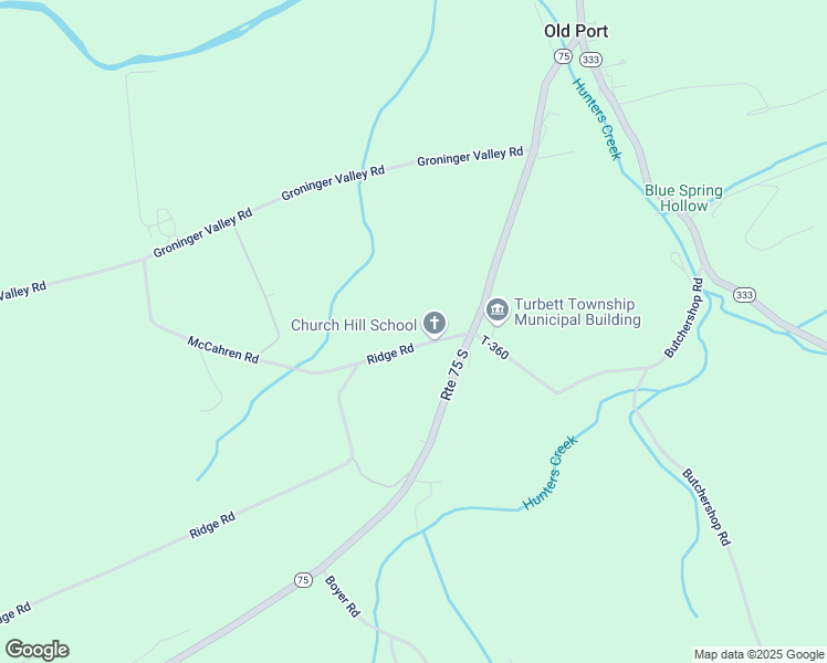 map of restaurants, bars, coffee shops, grocery stores, and more near 1197 Ridge Road in Port Royal
