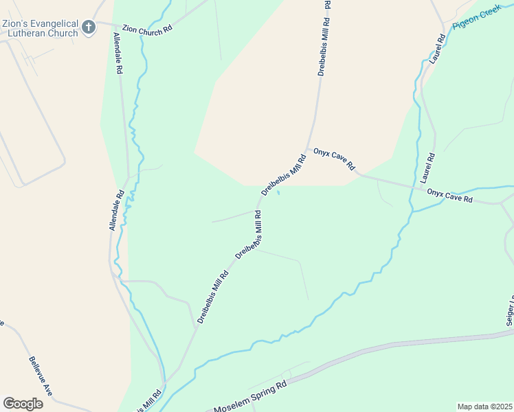 map of restaurants, bars, coffee shops, grocery stores, and more near Dreibelbis Mill Road in Shoemakersville