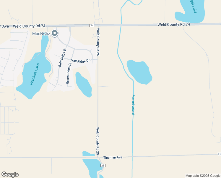 map of restaurants, bars, coffee shops, grocery stores, and more near 35540 County Road 25 in Eaton