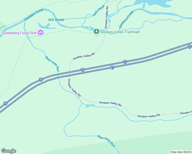 map of restaurants, bars, coffee shops, grocery stores, and more near 984 Swopes Valley Road in Pine Grove