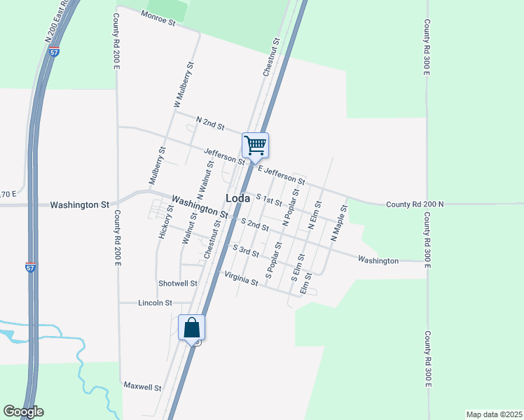 map of restaurants, bars, coffee shops, grocery stores, and more near in Loda