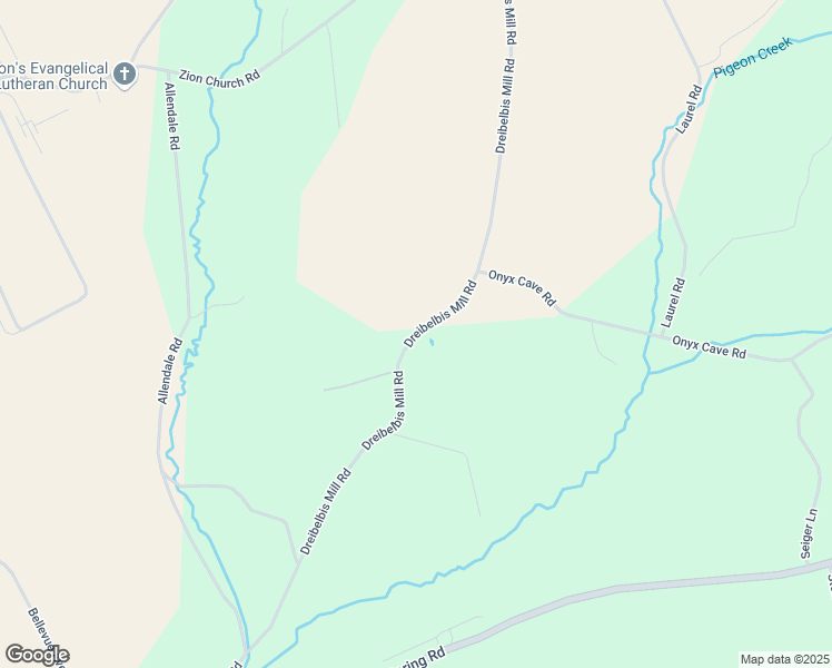 map of restaurants, bars, coffee shops, grocery stores, and more near Dreibelbis Mill Road in Shoemakersville