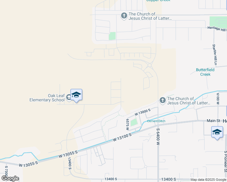 map of restaurants, bars, coffee shops, grocery stores, and more near 6659 West Prairie Fire Lane in Herriman