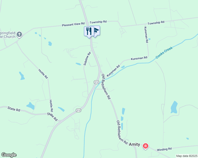 map of restaurants, bars, coffee shops, grocery stores, and more near 1832 Enclave Drive in Quakertown