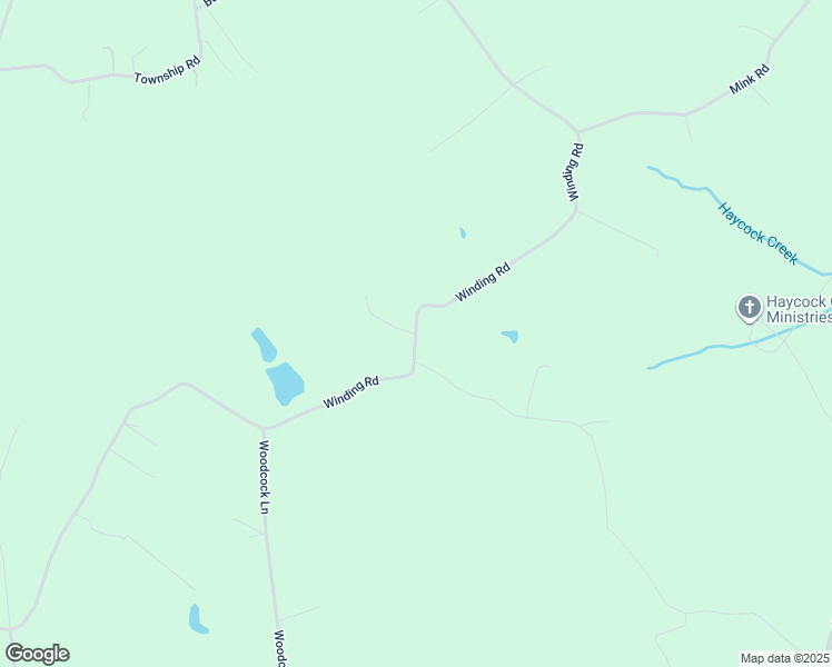 map of restaurants, bars, coffee shops, grocery stores, and more near 3009 Winding Road in Kintnersville