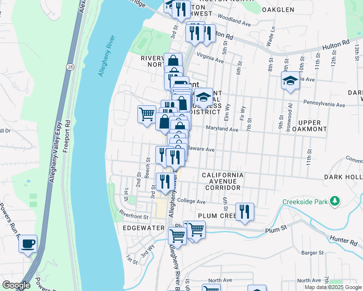 345 Delaware Avenue, Oakmont PA Walk Score