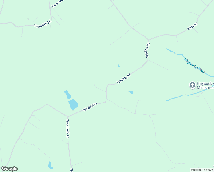 map of restaurants, bars, coffee shops, grocery stores, and more near 3009 Winding Road in Kintnersville