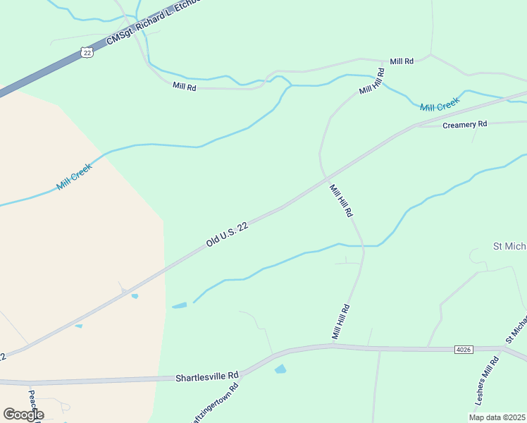 map of restaurants, bars, coffee shops, grocery stores, and more near 5124 Old U.S. 22 in Hamburg