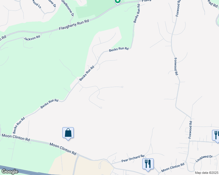 map of restaurants, bars, coffee shops, grocery stores, and more near 509 Blue Ridge Drive in Coraopolis