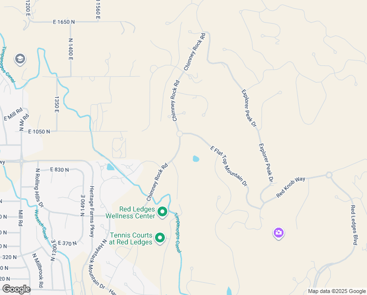 map of restaurants, bars, coffee shops, grocery stores, and more near 976 Chimney Rock Road in Heber City