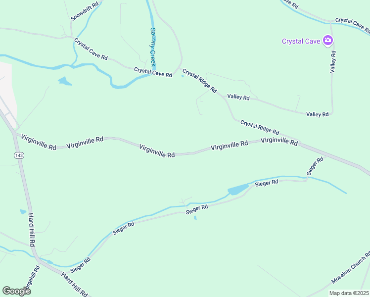 map of restaurants, bars, coffee shops, grocery stores, and more near 111 Virginville Road in Kutztown