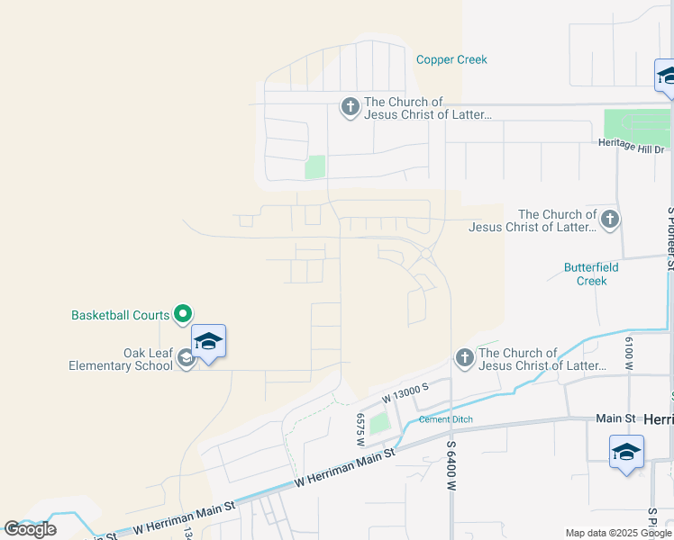 map of restaurants, bars, coffee shops, grocery stores, and more near 12758 Twisted Oak Drive in Herriman