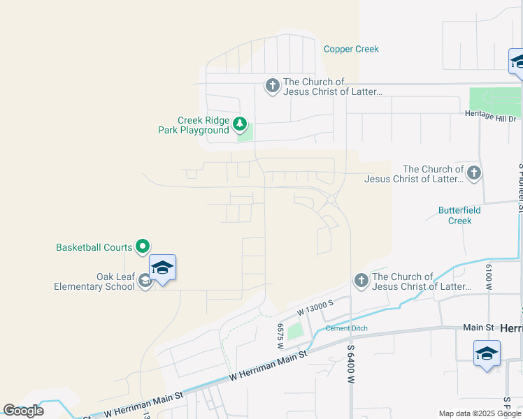 map of restaurants, bars, coffee shops, grocery stores, and more near 12742 Twisted Oak Drive in Herriman