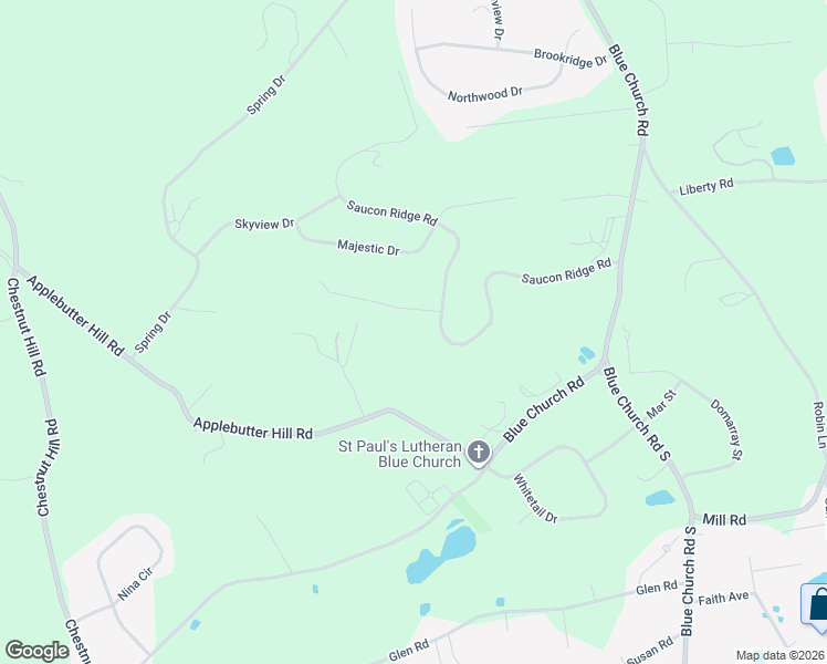 map of restaurants, bars, coffee shops, grocery stores, and more near 5869 Applebutter Hill Road in Coopersburg