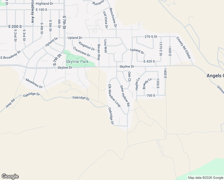 map of restaurants, bars, coffee shops, grocery stores, and more near 593 Elk Meadow Loop in Tooele