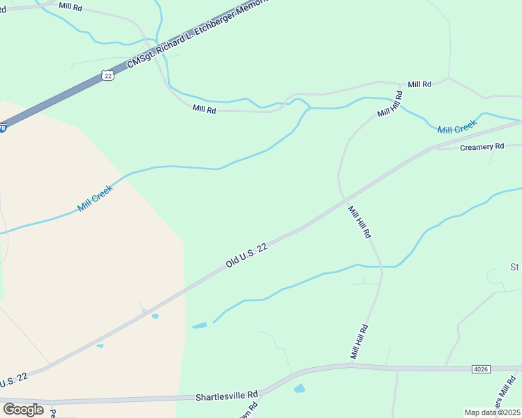 map of restaurants, bars, coffee shops, grocery stores, and more near 5124 Old U.S. 22 in Hamburg