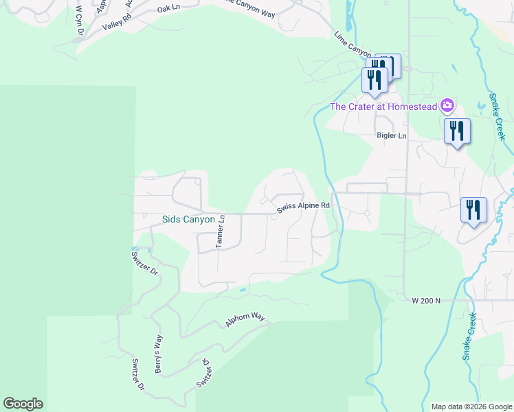 map of restaurants, bars, coffee shops, grocery stores, and more near 1234 West Ranch Circle in Midway