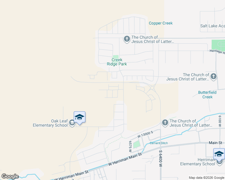 map of restaurants, bars, coffee shops, grocery stores, and more near South Oceanside Drive in Riverton