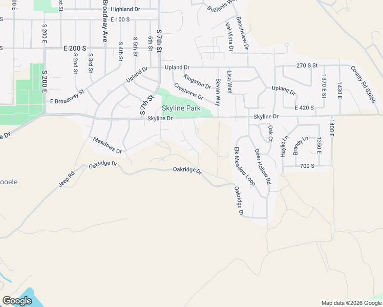 map of restaurants, bars, coffee shops, grocery stores, and more near 616 Berkshire Drive in Tooele