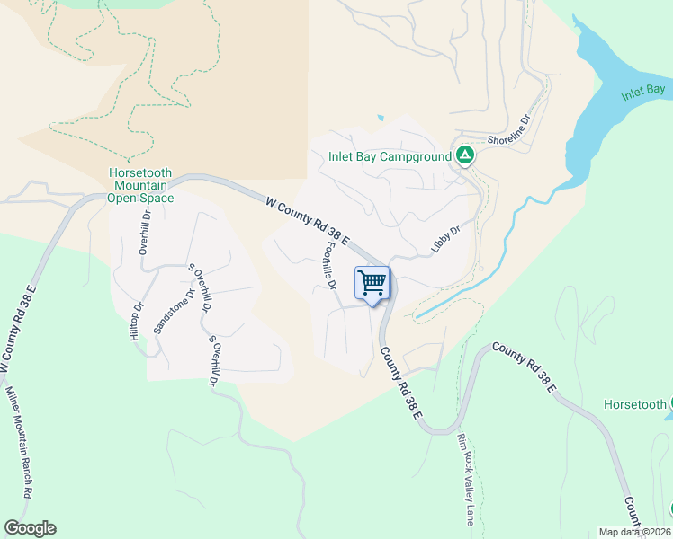 map of restaurants, bars, coffee shops, grocery stores, and more near 4812 Foothills Drive in Fort Collins