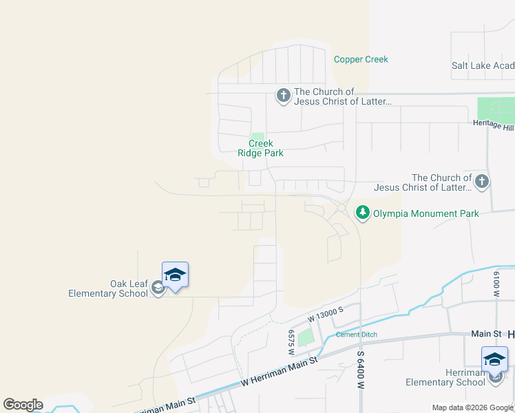 map of restaurants, bars, coffee shops, grocery stores, and more near 6667 Twin Rocks Lane in Herriman