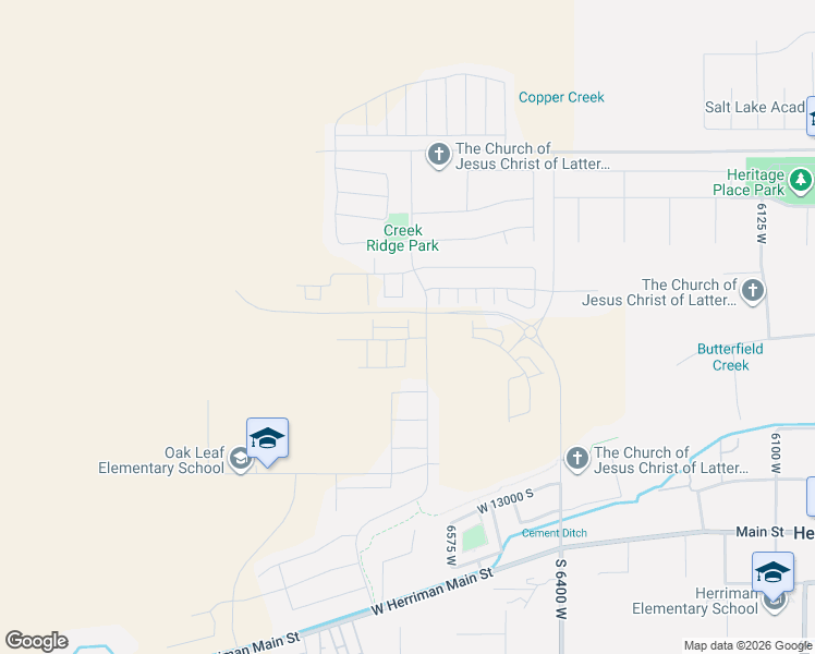 map of restaurants, bars, coffee shops, grocery stores, and more near 6801 West 11800 South in Herriman